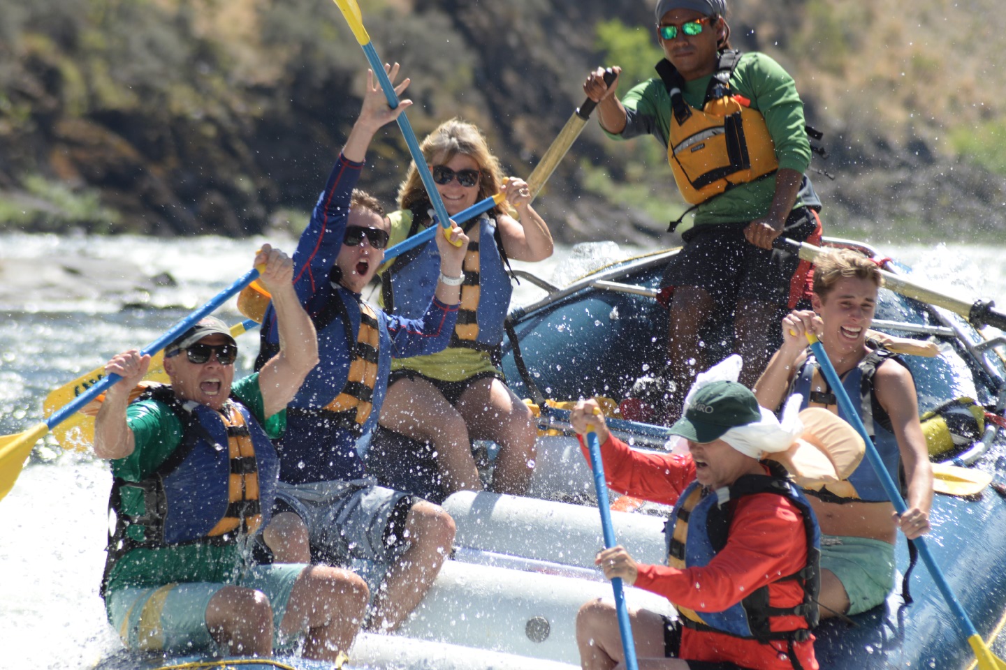 whitewater raft trip on the salmon river in riggins idaho