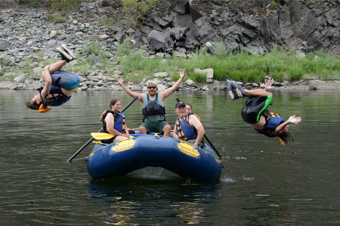 raft on the main salmon river