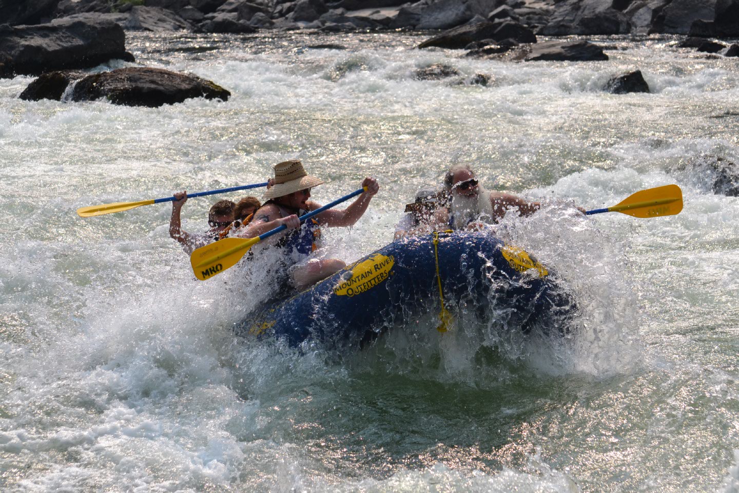 riggins idaho whitewater raft trip on the salmon river
