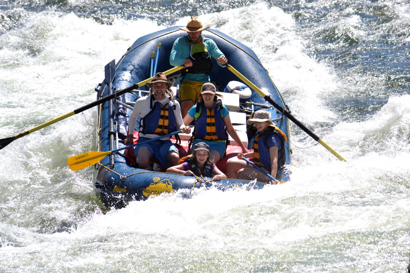 whitewater rafting trip on the snake river